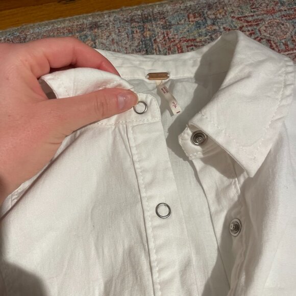 Free People Thea Mini Dress in Ivory S - Picture 10 of 12